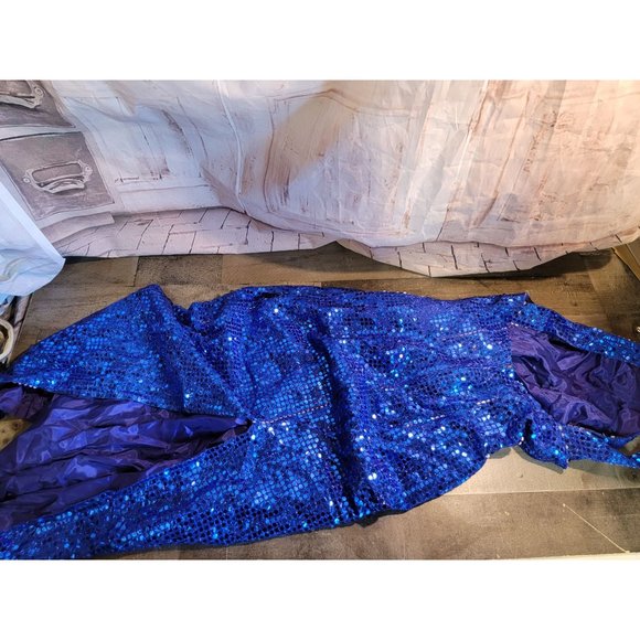 Blue Roberta sequin dress prom formal - Picture 6 of 8